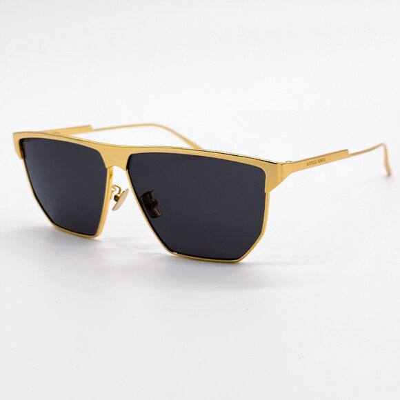 NEW BOTTEGA VENETA BV1069S 001 GOLD GREY UNISEX SUNGLASSES BOTTEGA VENETA main image 9